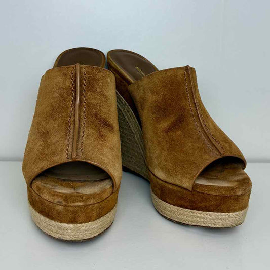 Micheal Kors Charlie's Brown Suede Wedge Size:6.5 Originally:$350