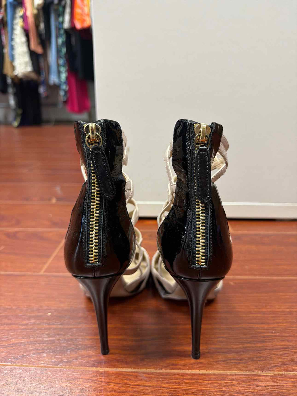 Valentino black and nude heels