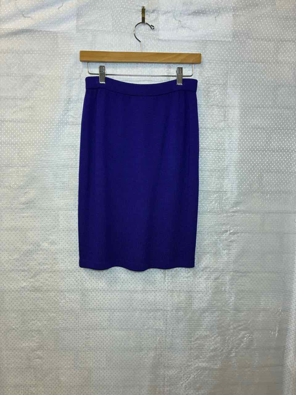 St John Knit Purple Skirt Size 4