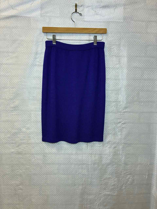St John Knit Purple Skirt Size 4