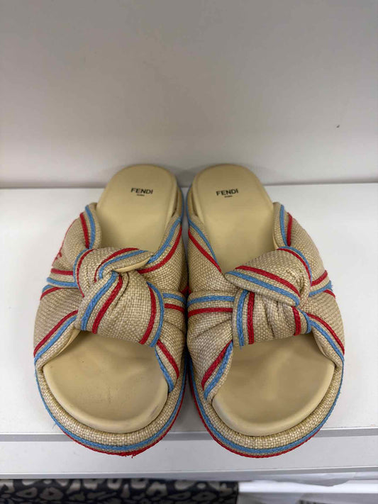 Fendi tan sandals