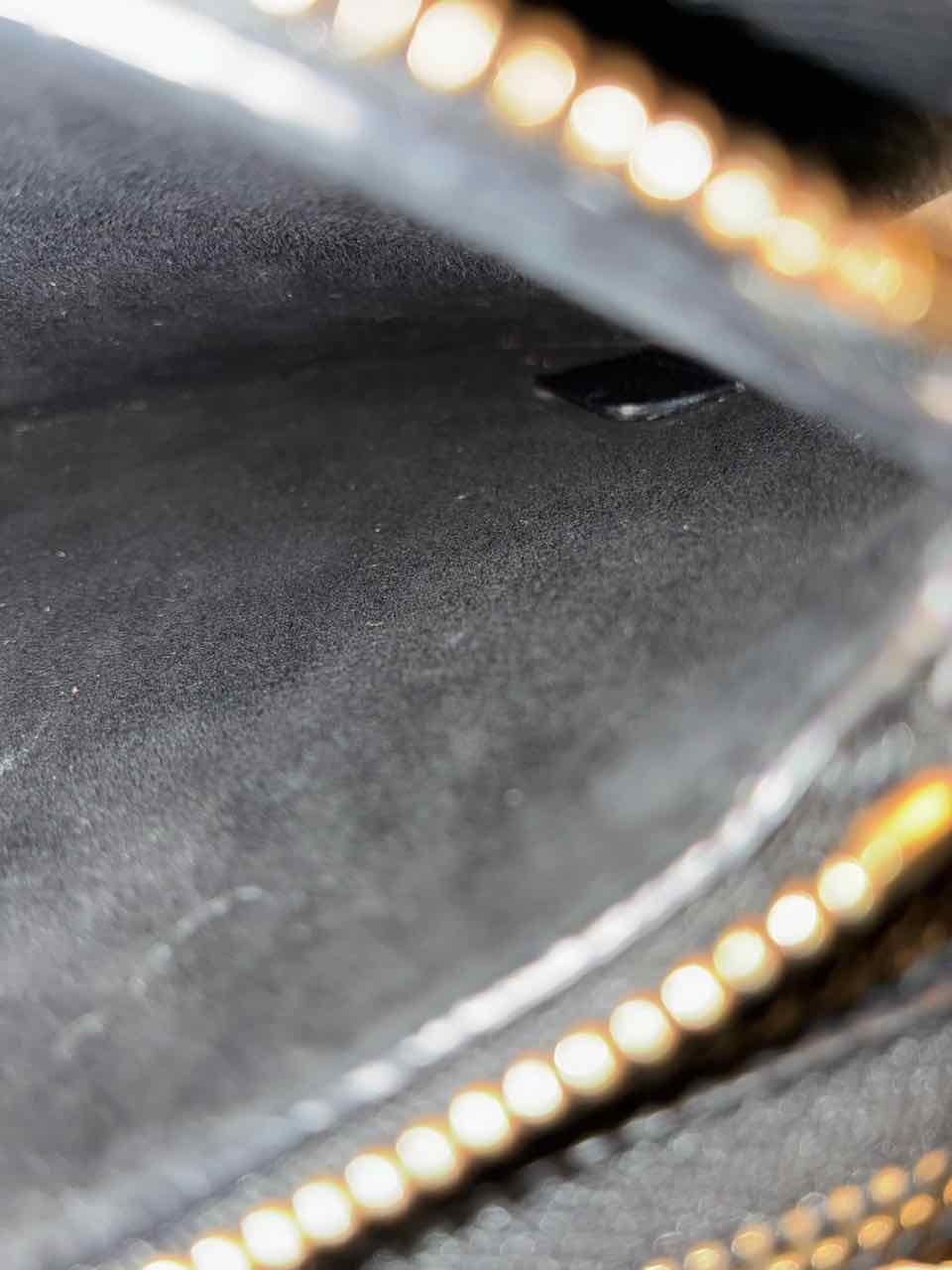 Dior Black Pebbled Leather Saddle Pouch Purse w/ Gold Hardware