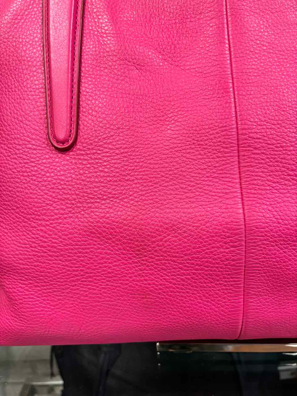 Coach Ellis tote in hot pink pebbled leather