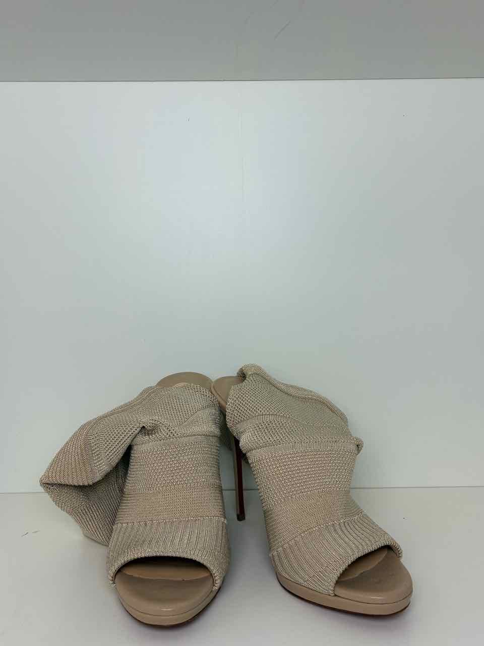 CL Size 36.3 Beige Sock Style Heels