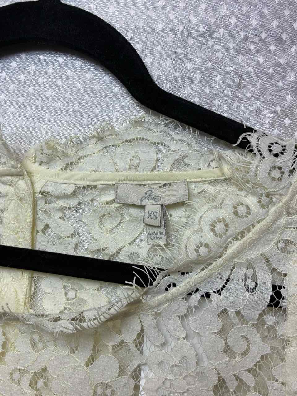Joie White Lace Shirt Size XS