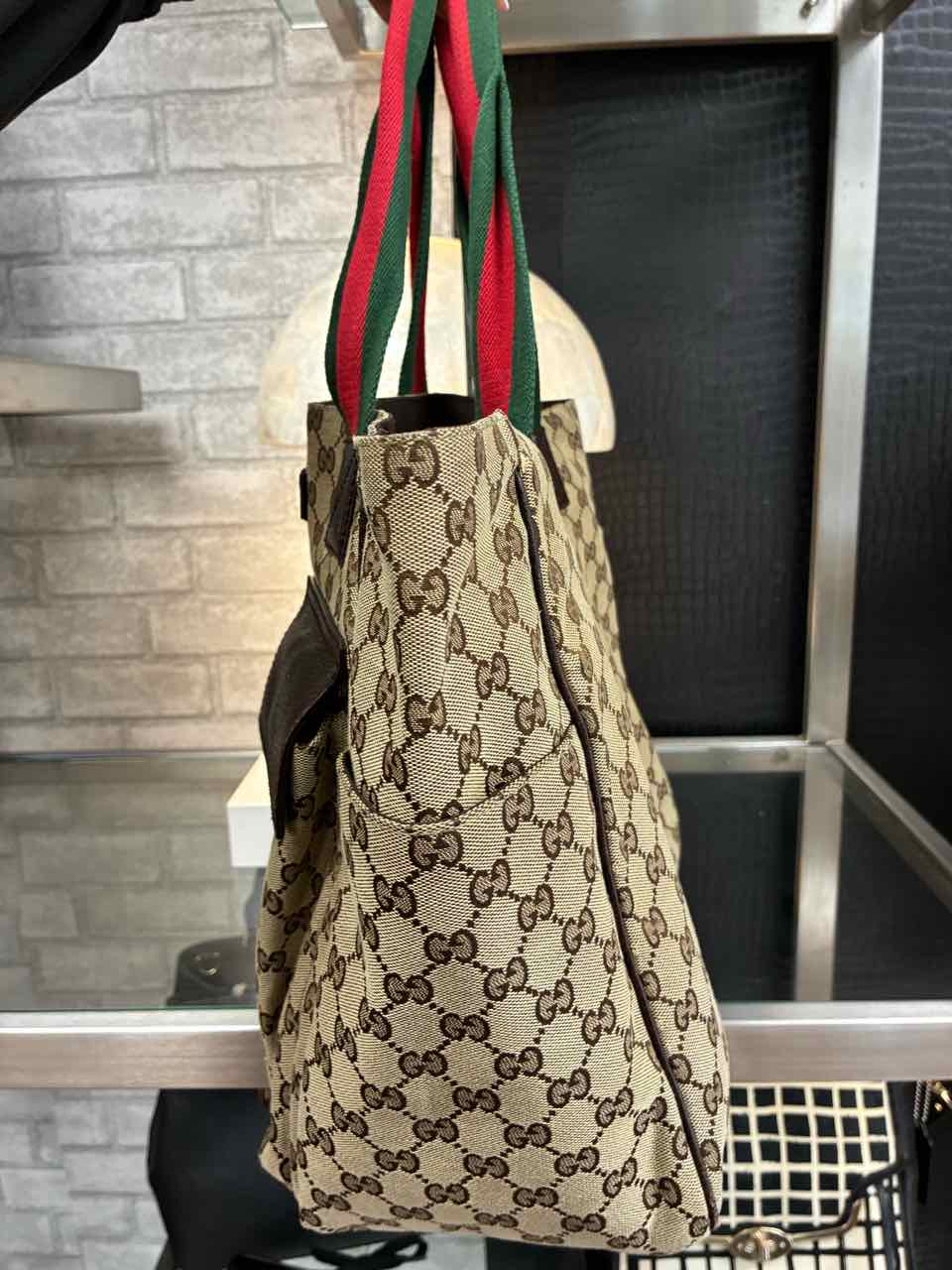 Gucci GG Canvas Supreme Pocket Tote