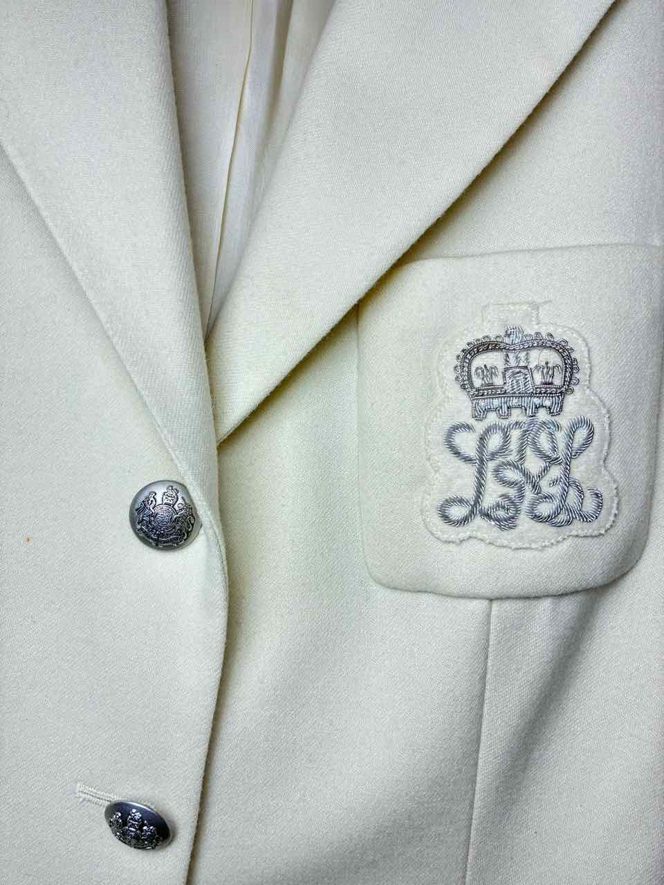 Lauren by Ralph Lauren Size 6 Cream Blazer