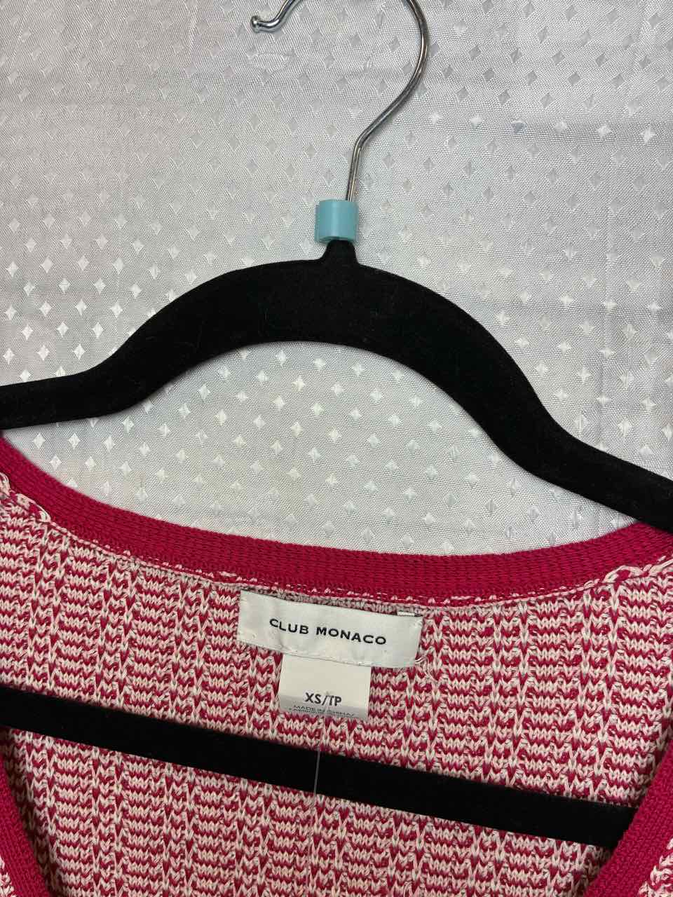 Club Monaco Pink Print Shirt Size XS