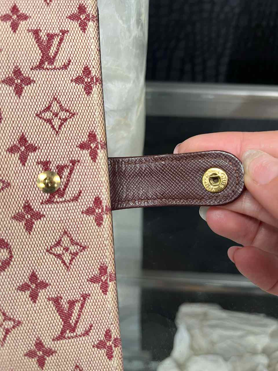 Louis Vuitton Mini Lin PM Red Agenda / Passport Holder