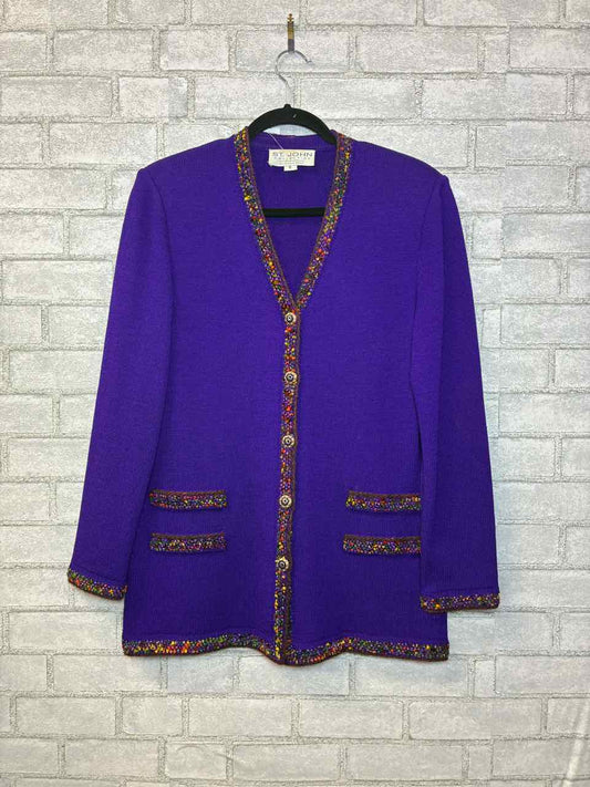 St John Two Pc Purple Suit size 6