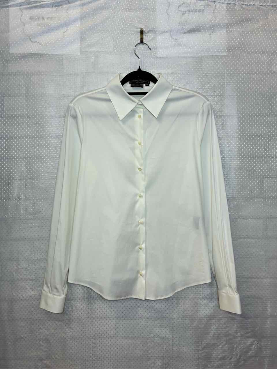 Ferragamo White Blouse size 44