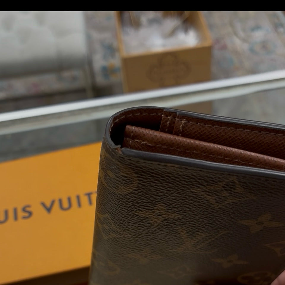 Louis Vuitton Brown Monogram Brazza Wallet