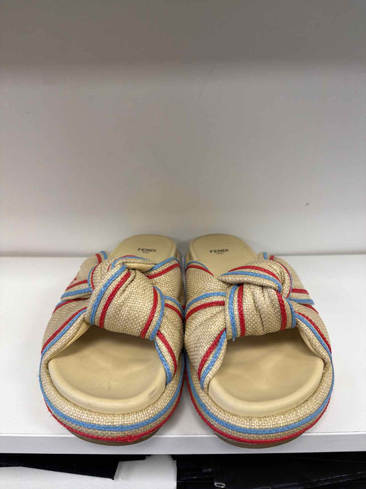 Fendi tan sandals