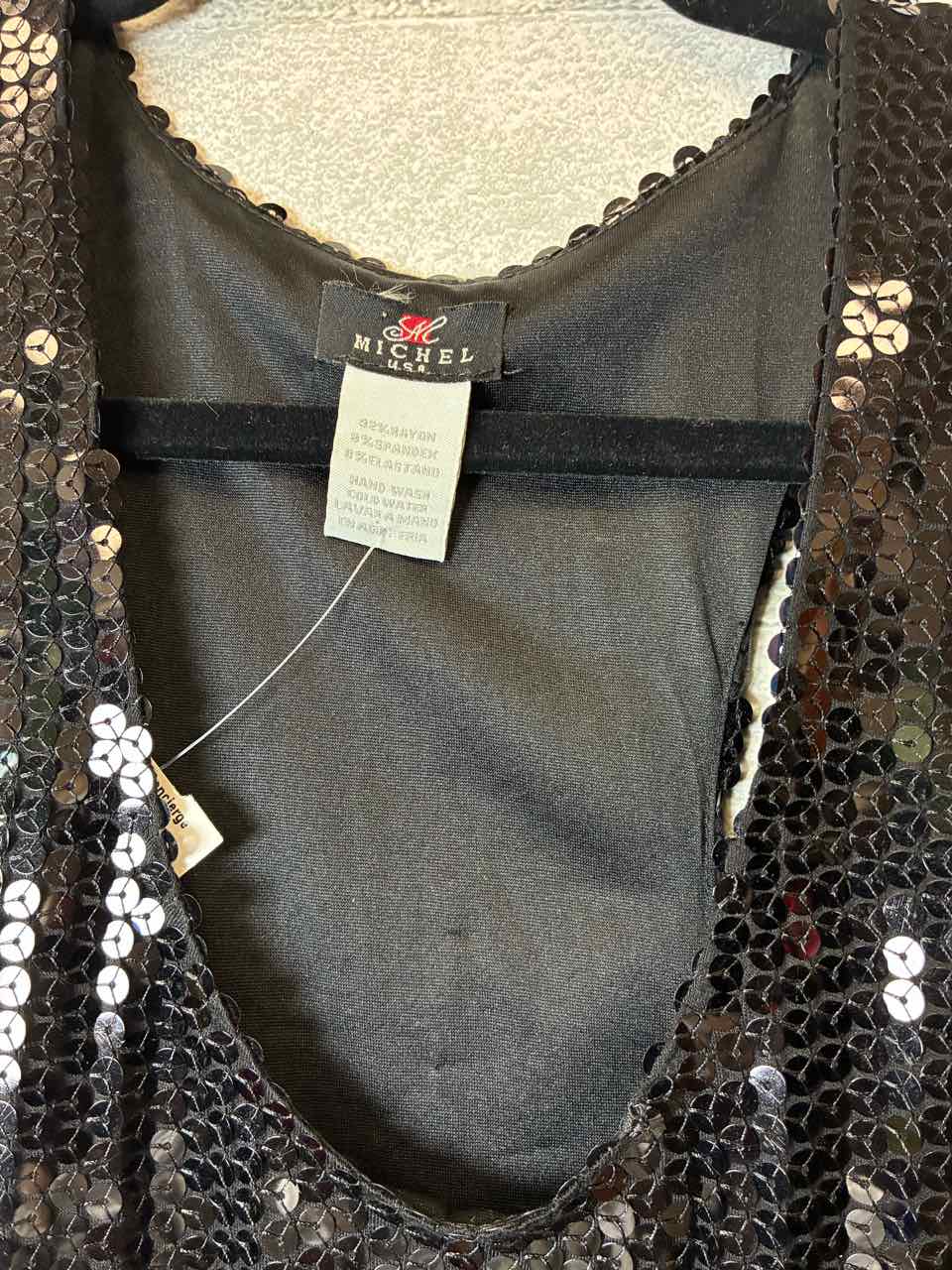 Size L Michel U.S.A Black Dress