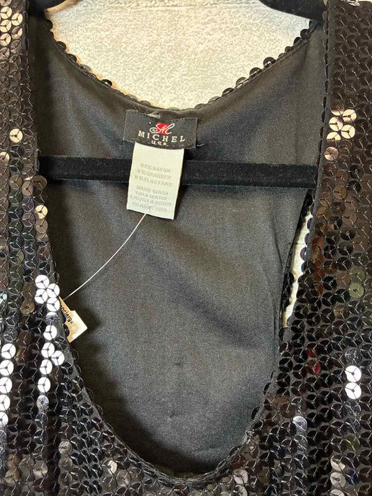 Size L Michel U.S.A Black Dress