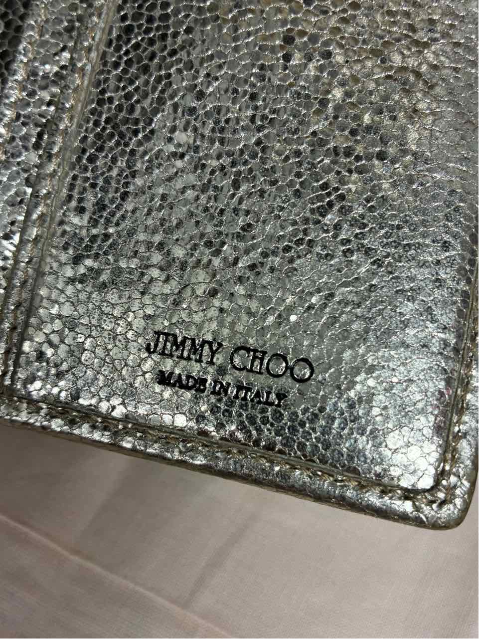 Jimmy Choo Gold/Silver Glitter Wallet/Clutch/Bag