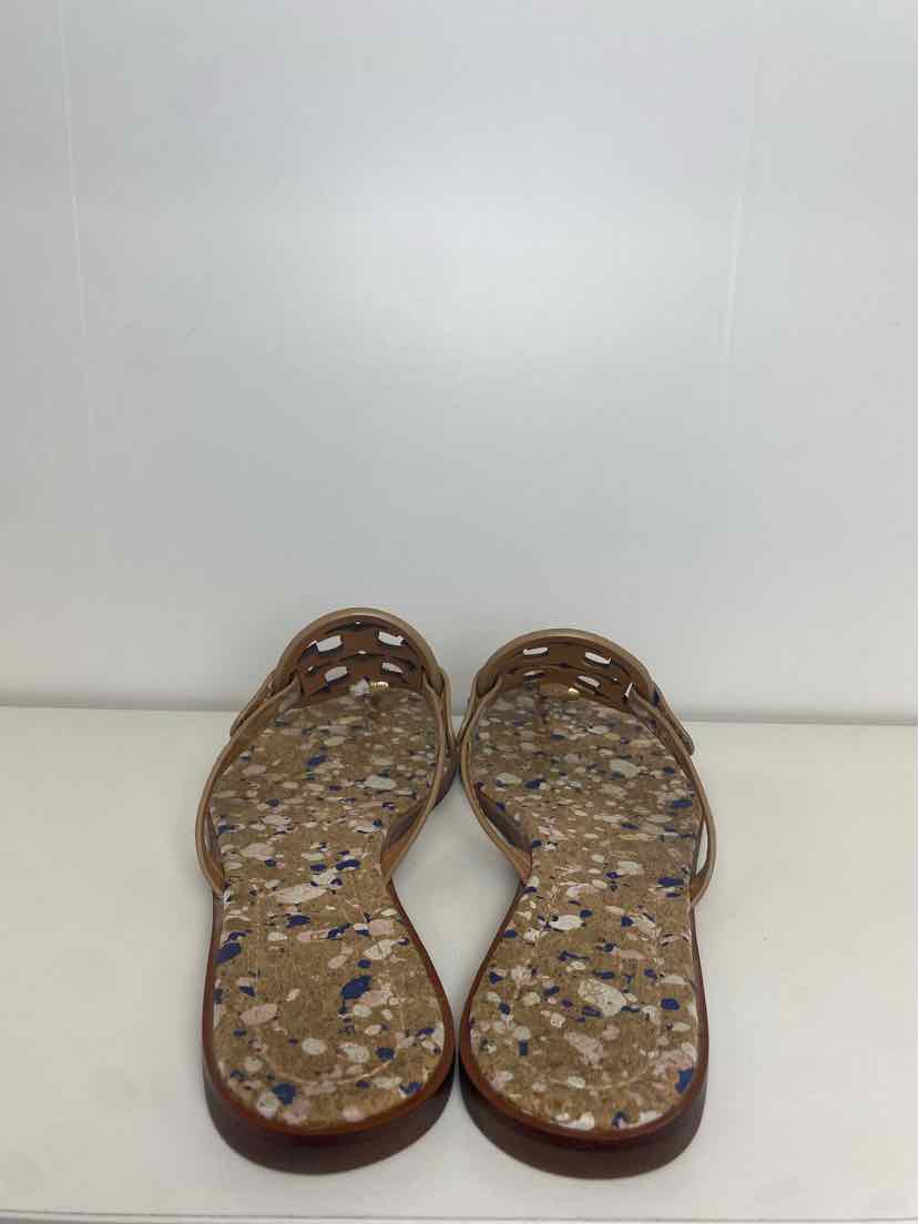 Tory Burch Size 8.5 New Ivory Confetti Cork Sandal