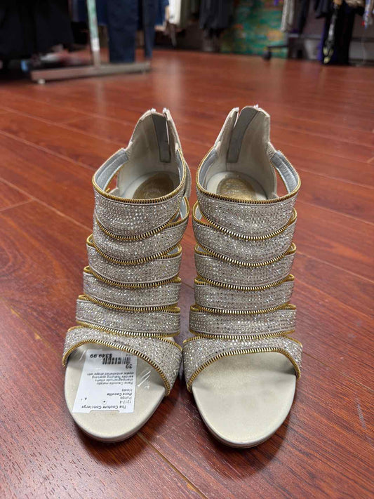 Rene Caovilla Crystal Embellished strappy Stiletto Heels