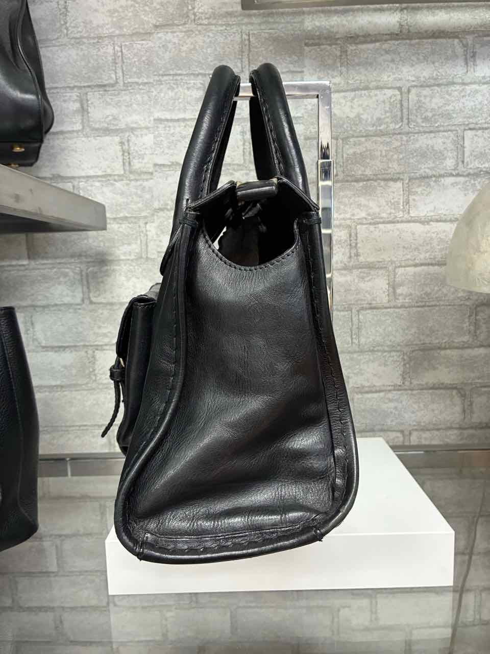 Vintage Chloe Edith Black Leather Hand Bag