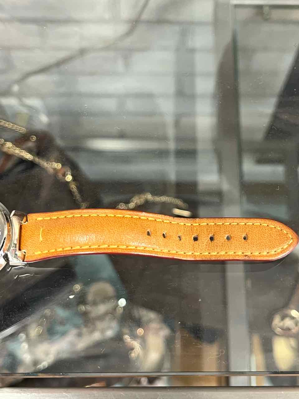 Louis Vuitton Leather/ Stainless Steel  Band Watch