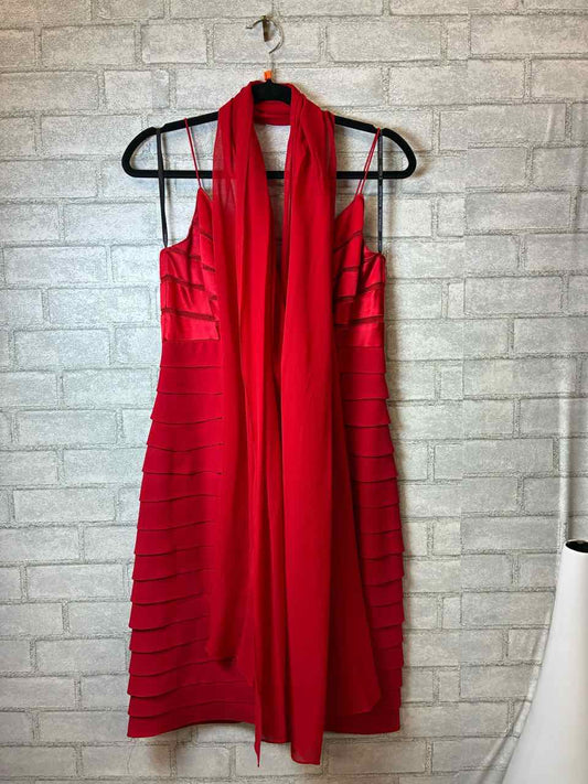 Size 6 Chetta B Red Dress