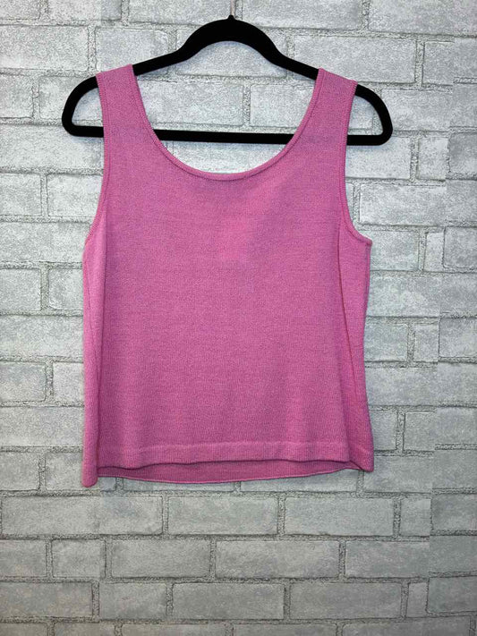 St John Kit Pink Tank Blouse Size Small
