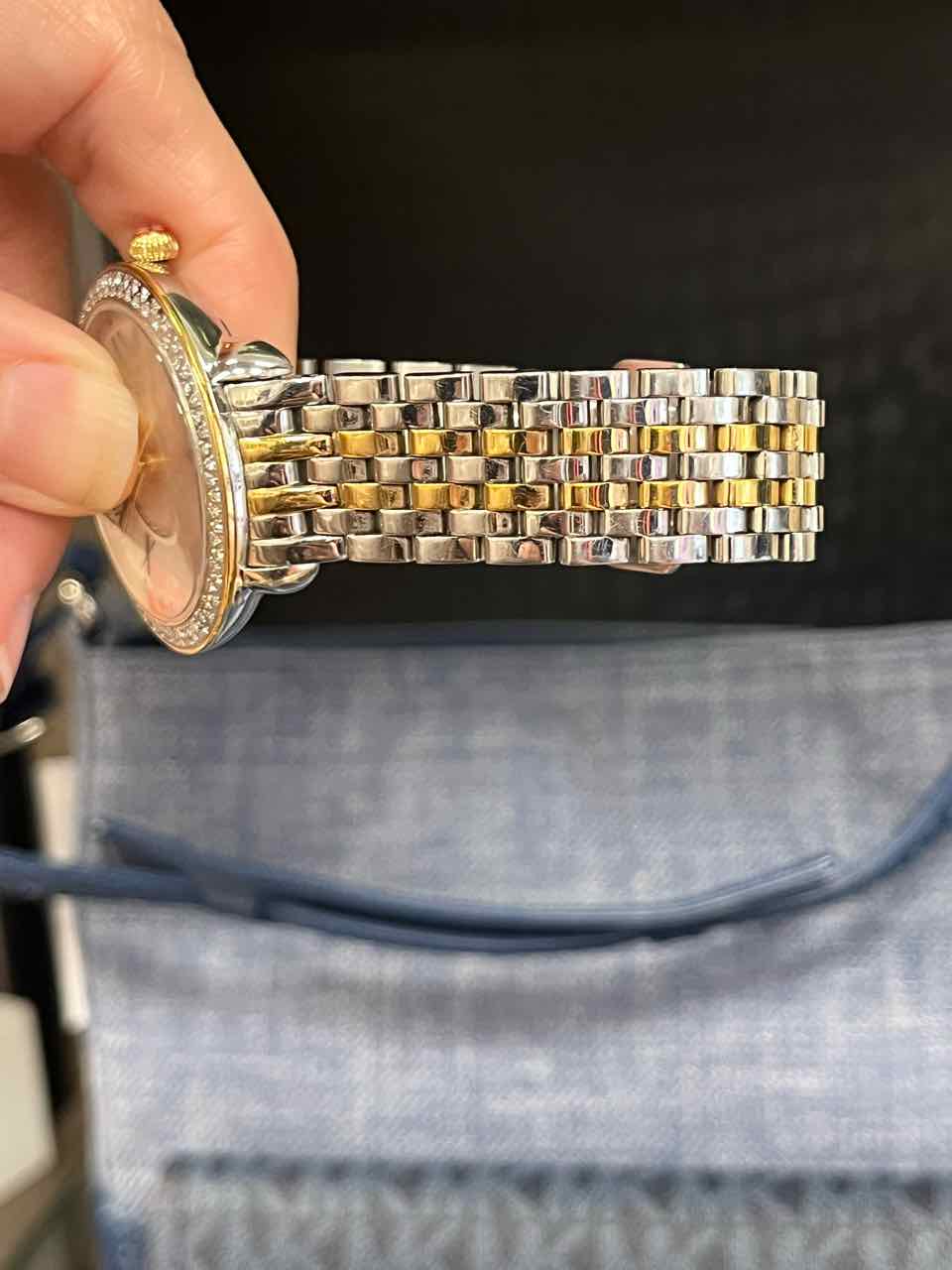 Michele Serien Mid 2 tone Diamond Bezel  Wristwatch