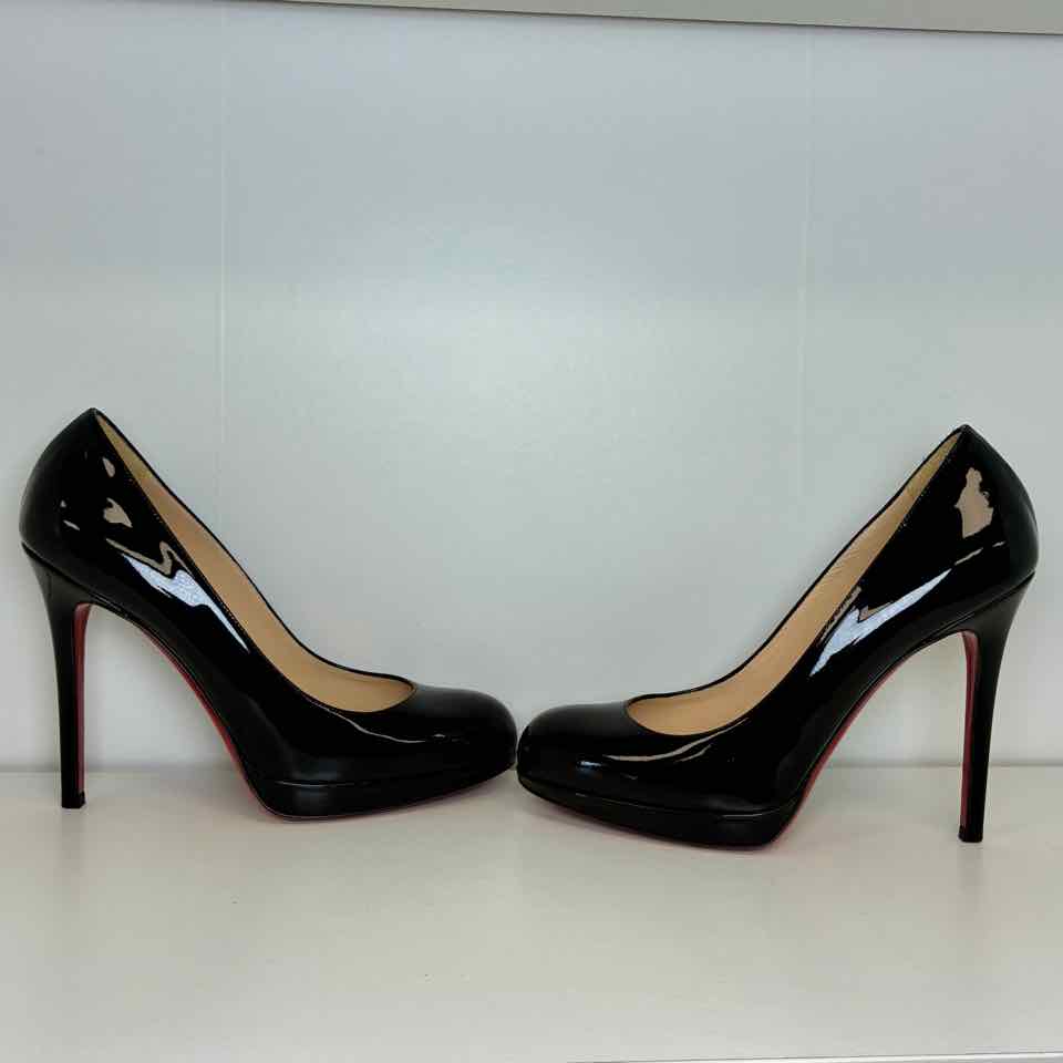 CL black Patent High Heels size 38