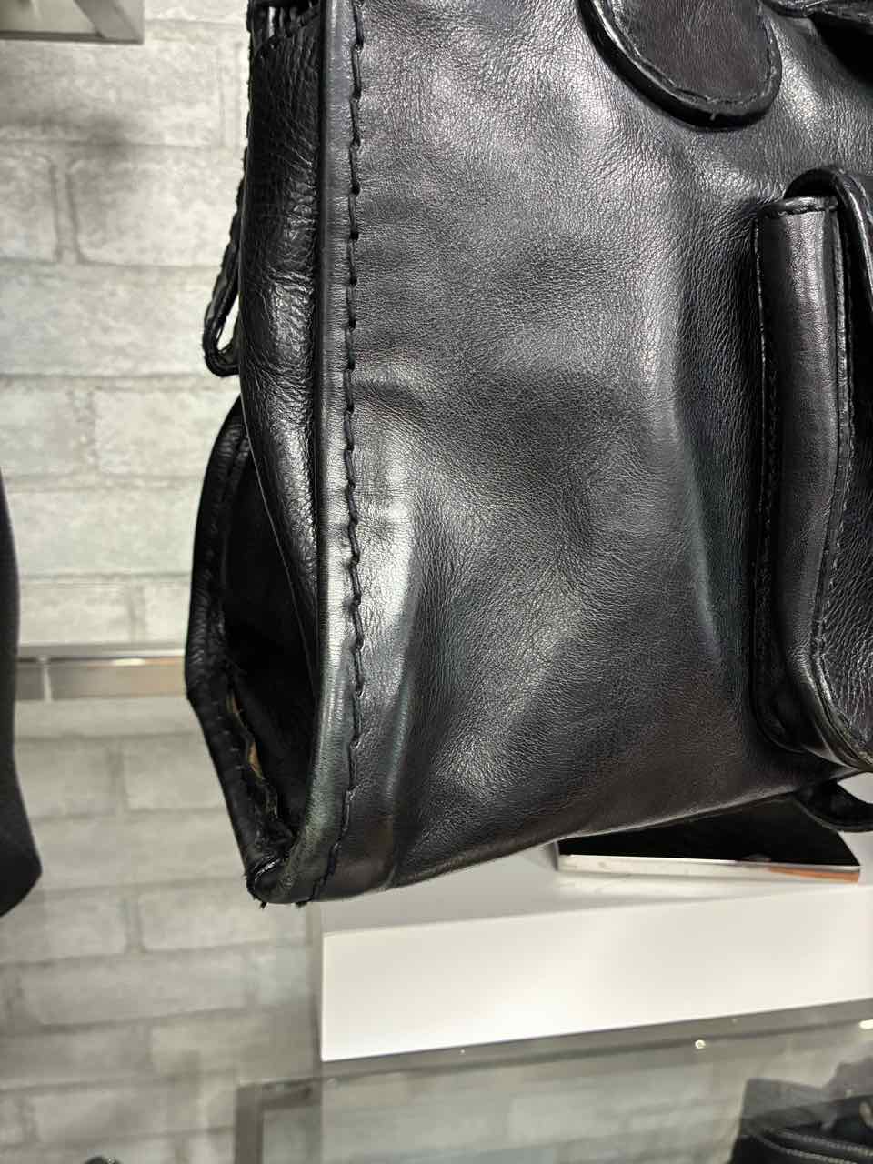 Vintage Chloe Edith Black Leather Hand Bag