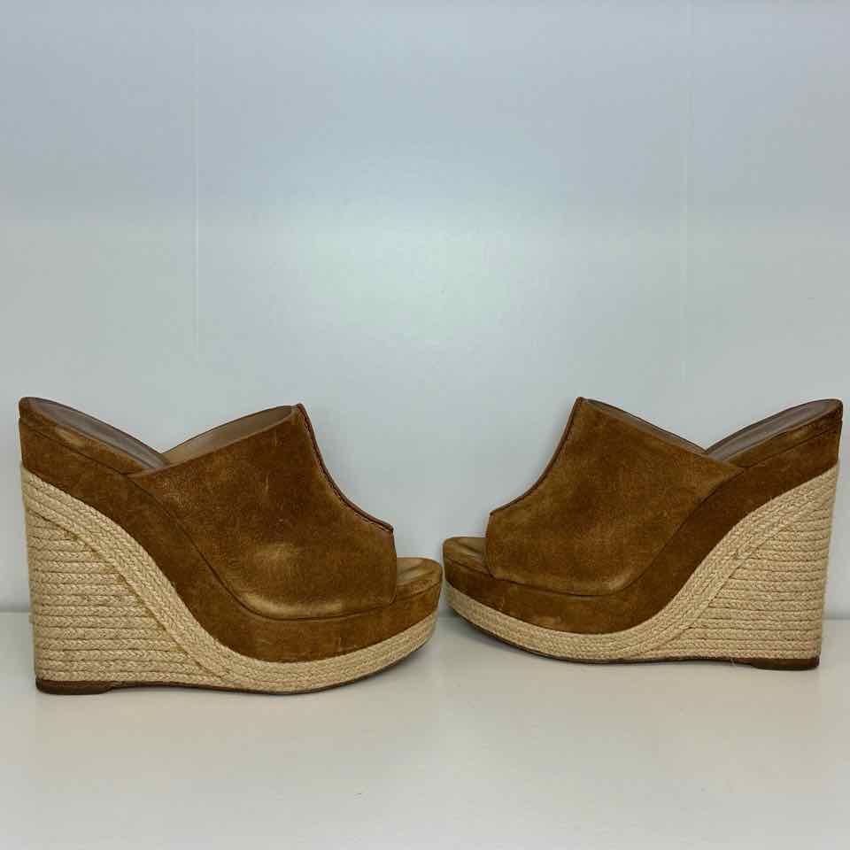 Micheal Kors Charlie's Brown Suede Wedge Size:6.5 Originally:$350