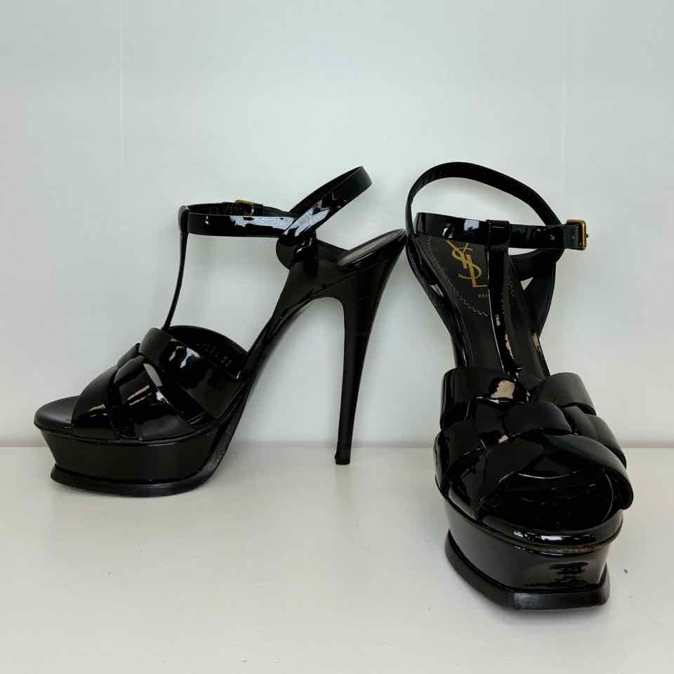 YSL Black Patent High Heel Size 38