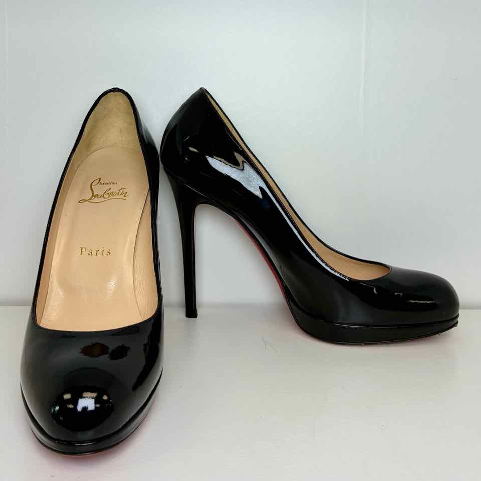 CL black Patent High Heels size 38