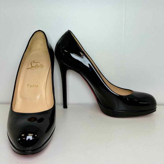 CL black Patent High Heels size 38