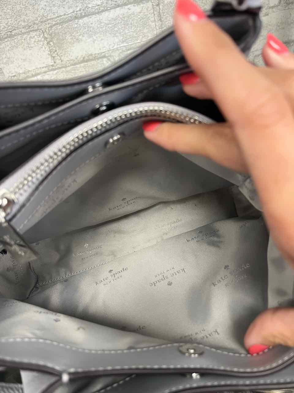 Kate Spade Gray Dumpling Mini Satchel