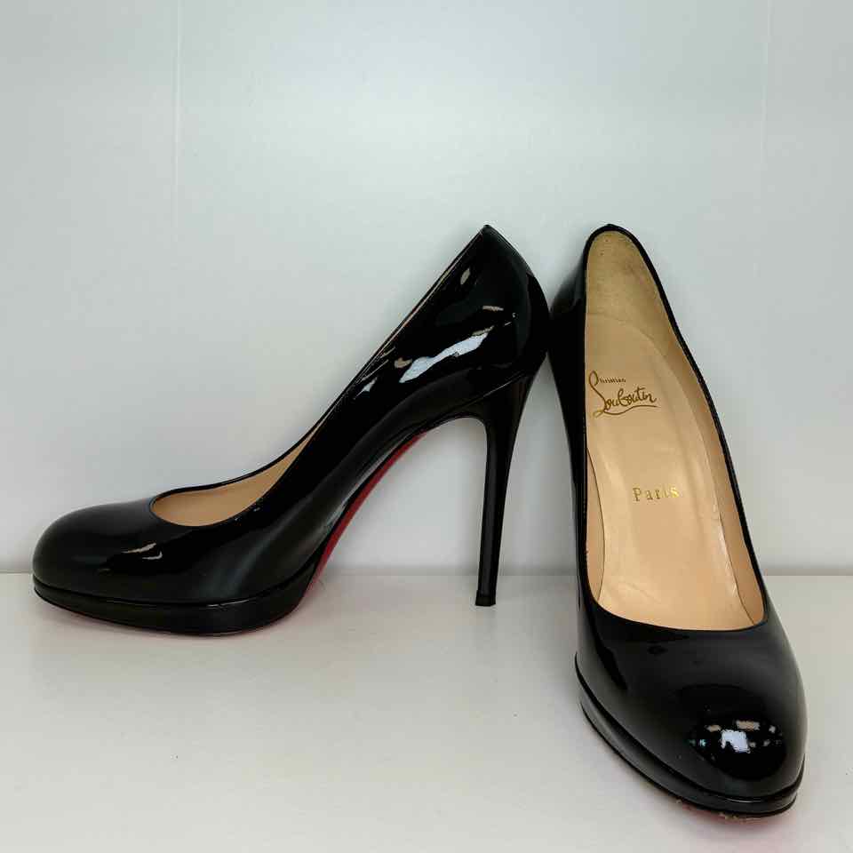 CL black Patent High Heels size 38