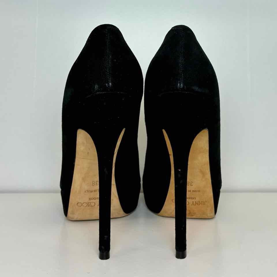 Jimmy Choo black suede pump 38/7.5