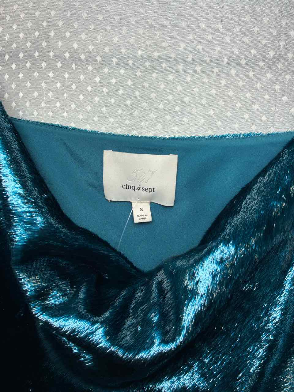 Cinq a Sept  Turquoise Mini Dress Size 8