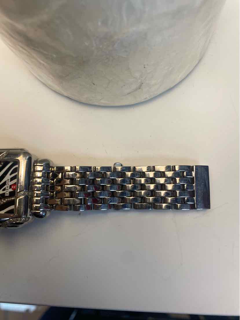MICHELE Deco Safari Zebra Diamond Ladies Watch