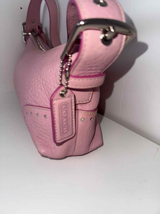 Coach Pink Vintage Leather Shoulder Bag