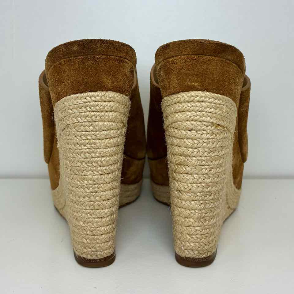 Micheal Kors Charlie's Brown Suede Wedge Size:6.5 Originally:$350