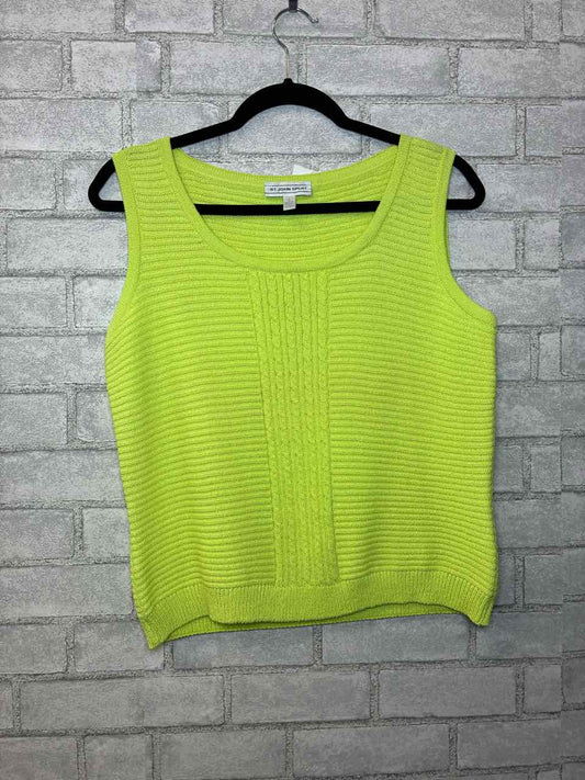 St John Knit Lime Green Tank Size 8