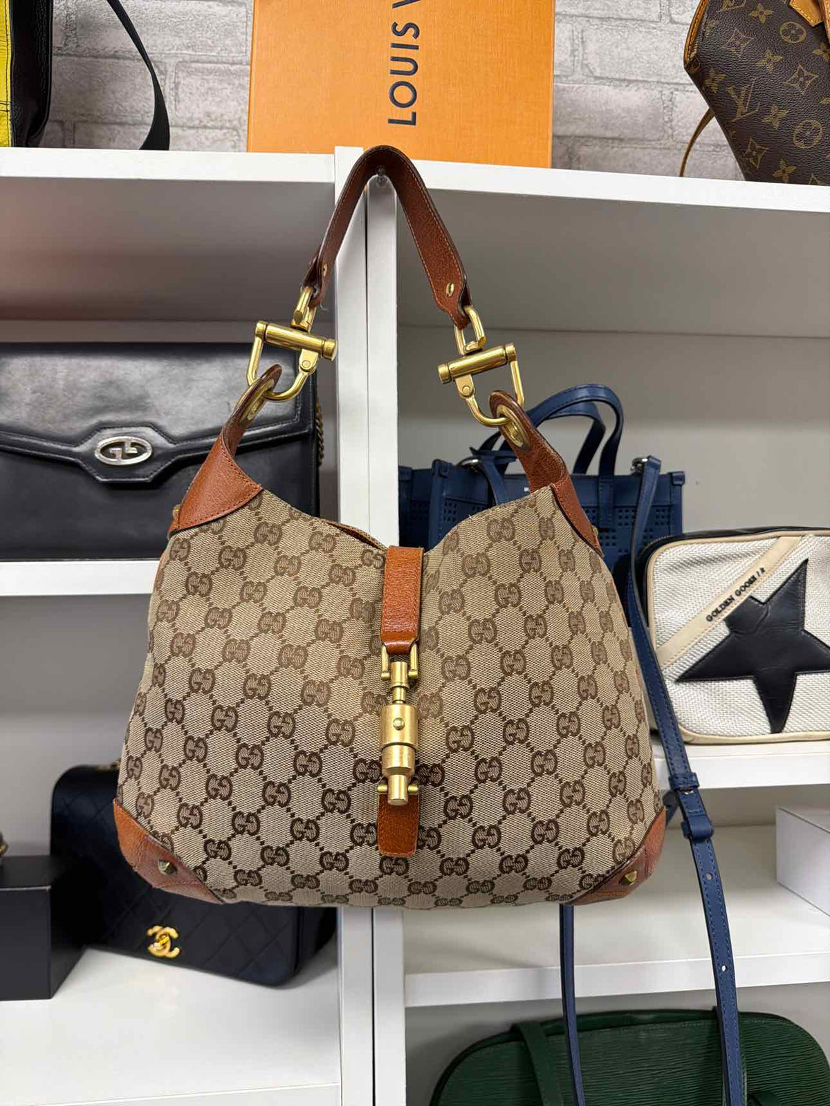 Gucci Vintage GG Monogram Jackie SHoulder Bag