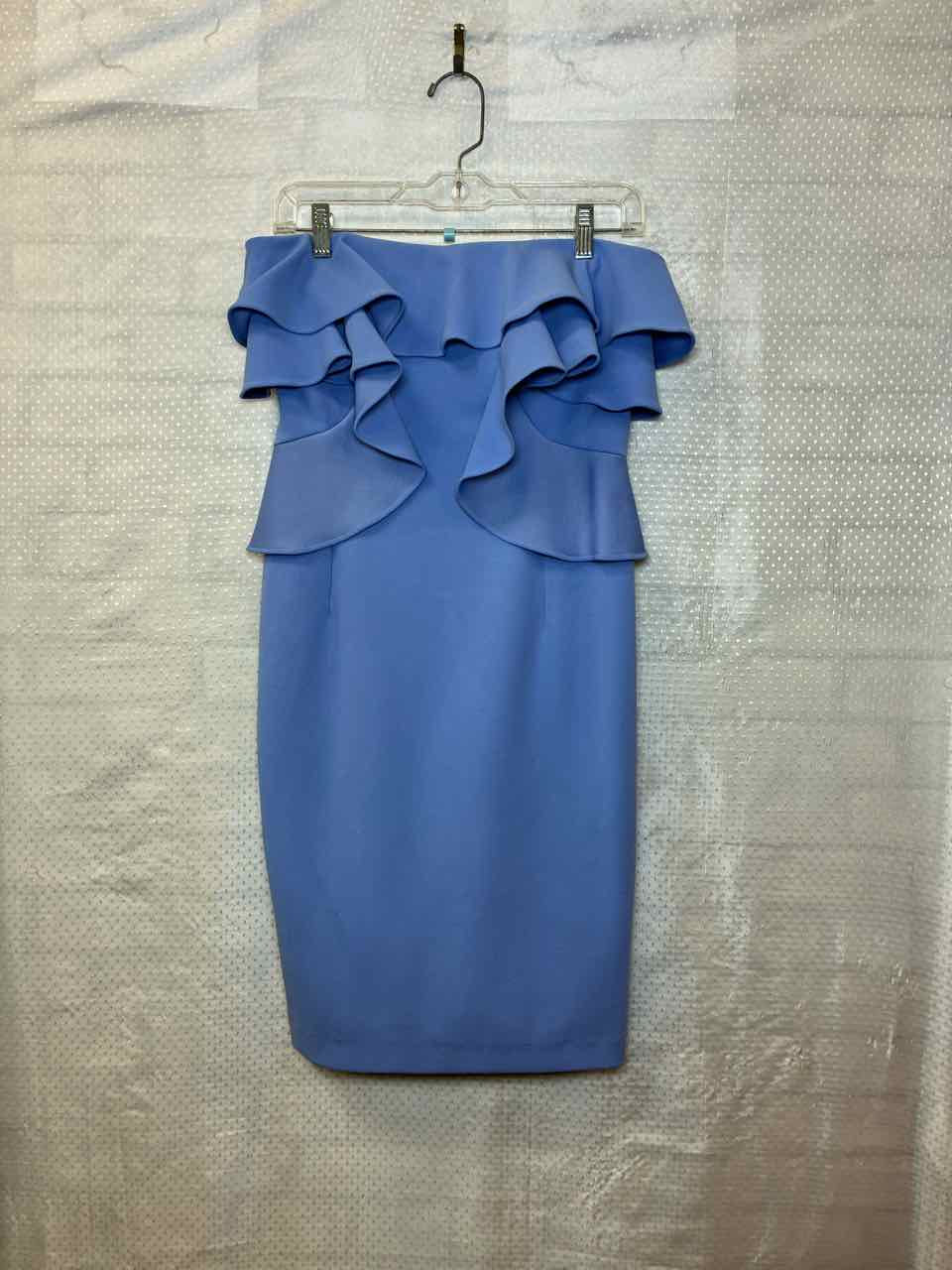 Alexa Admor Lia Ruffle Strapless Sheath Dress Size 6