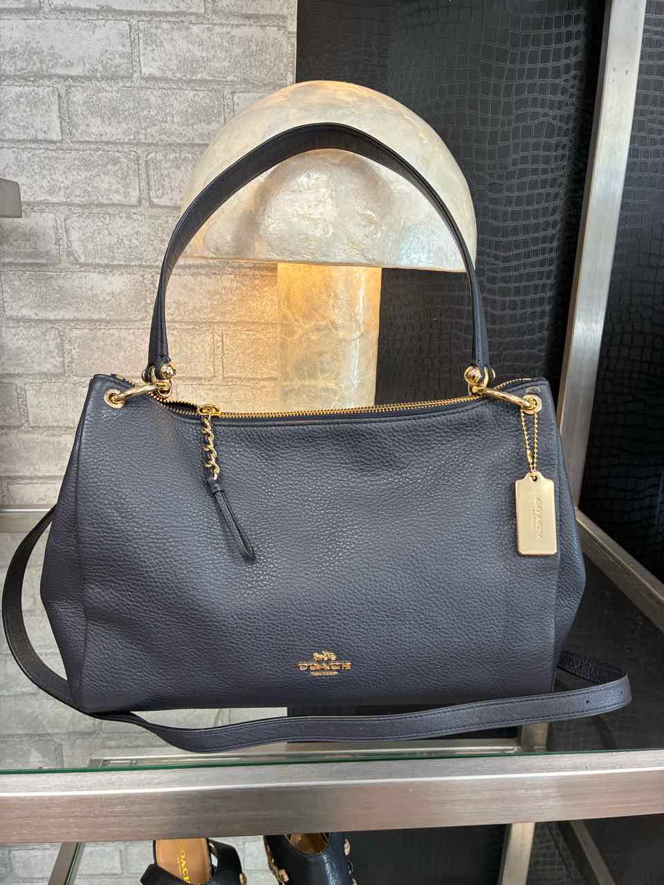 Coach Mia Shoulder Bag in refine Navy Blue