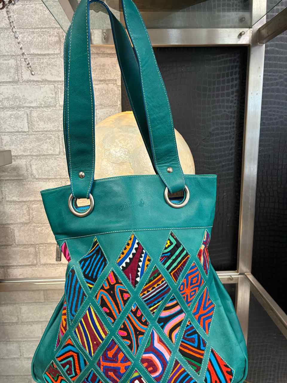 Mola Female Teal Purse