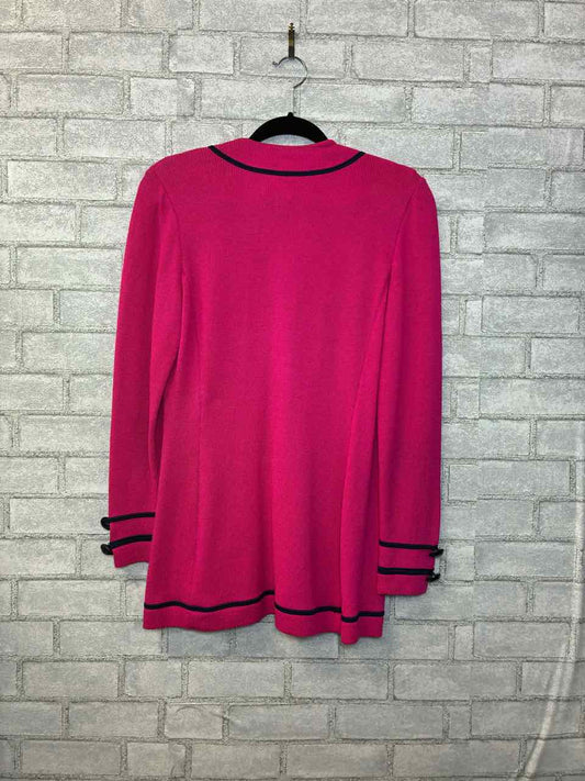 St John Knit Pink Sweater Blouse Size 4