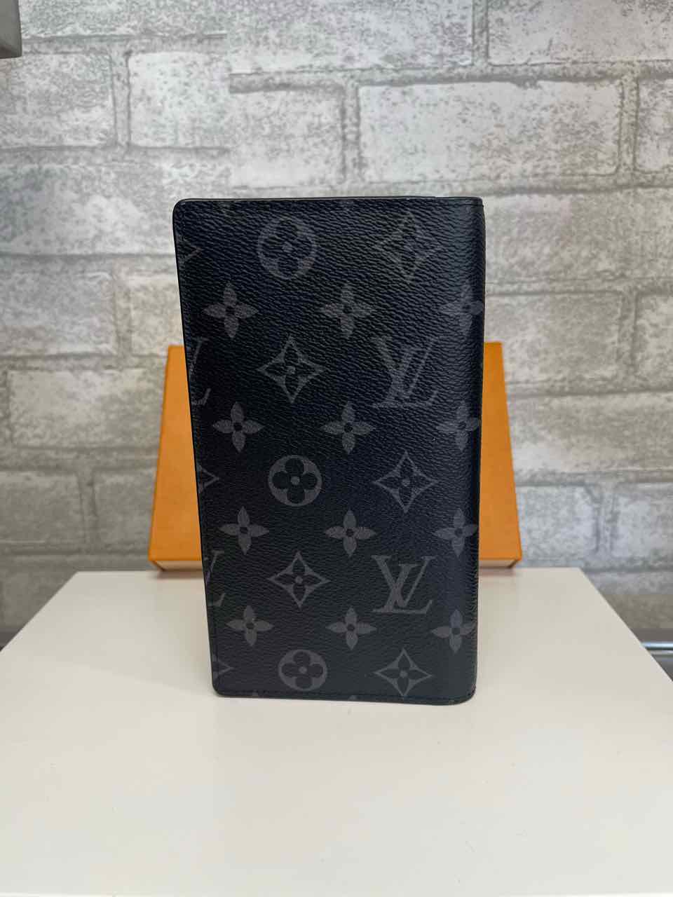Louis Vuitton Black Monogram Brazza Wallet