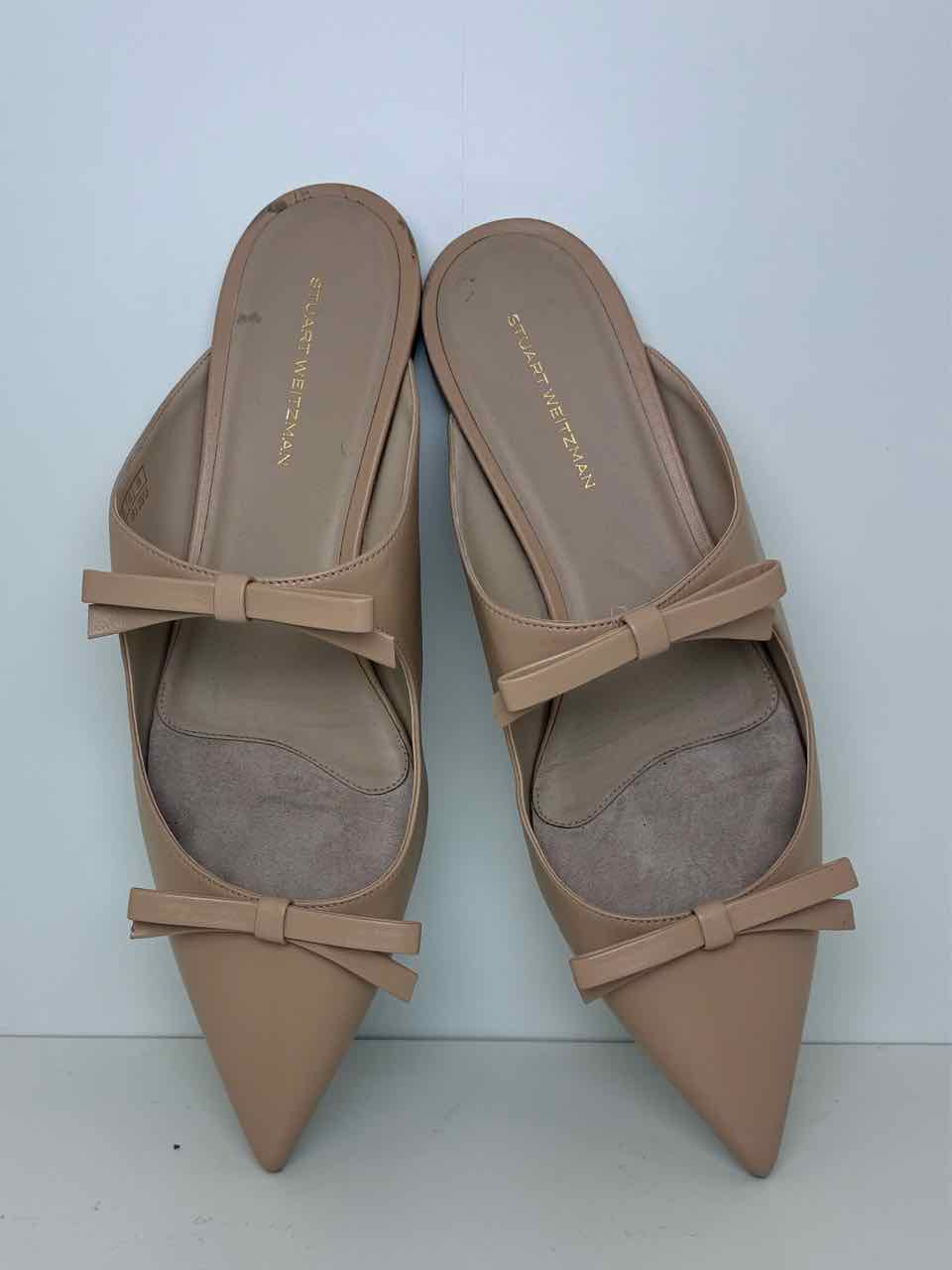 Stuart Weitzman Beige Shoe Size 9 Mules