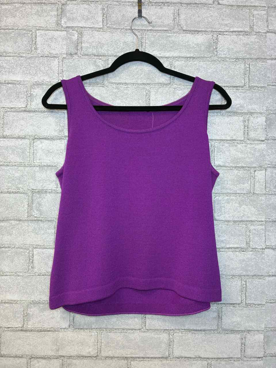 St John Knit Purple Tank Size Small