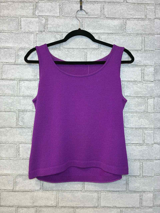 St John Knit Purple Tank Size Small